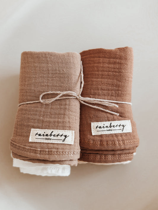 Cotton Burp Cloths - 4 pack