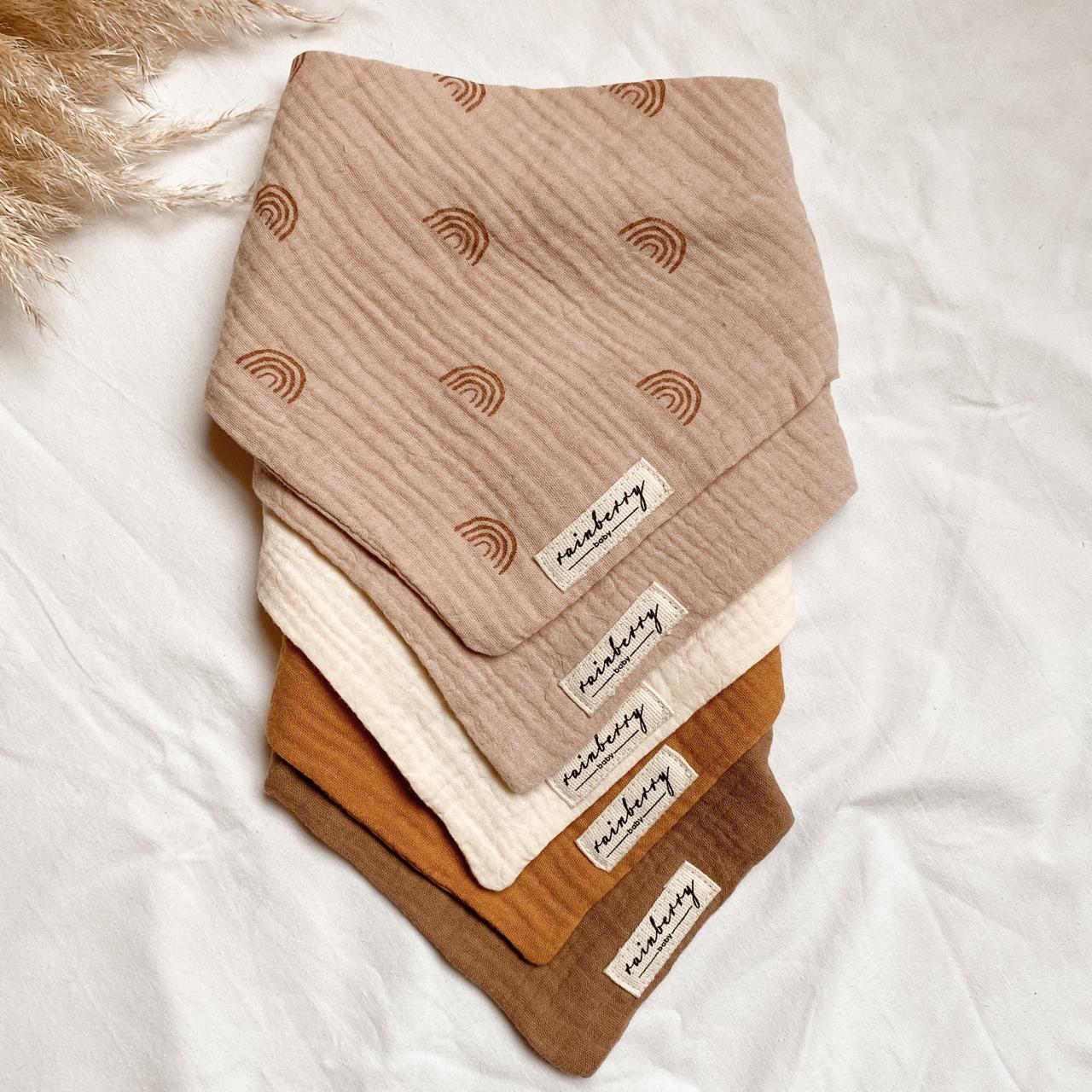 Neutral Drool Bibs - Set of 5