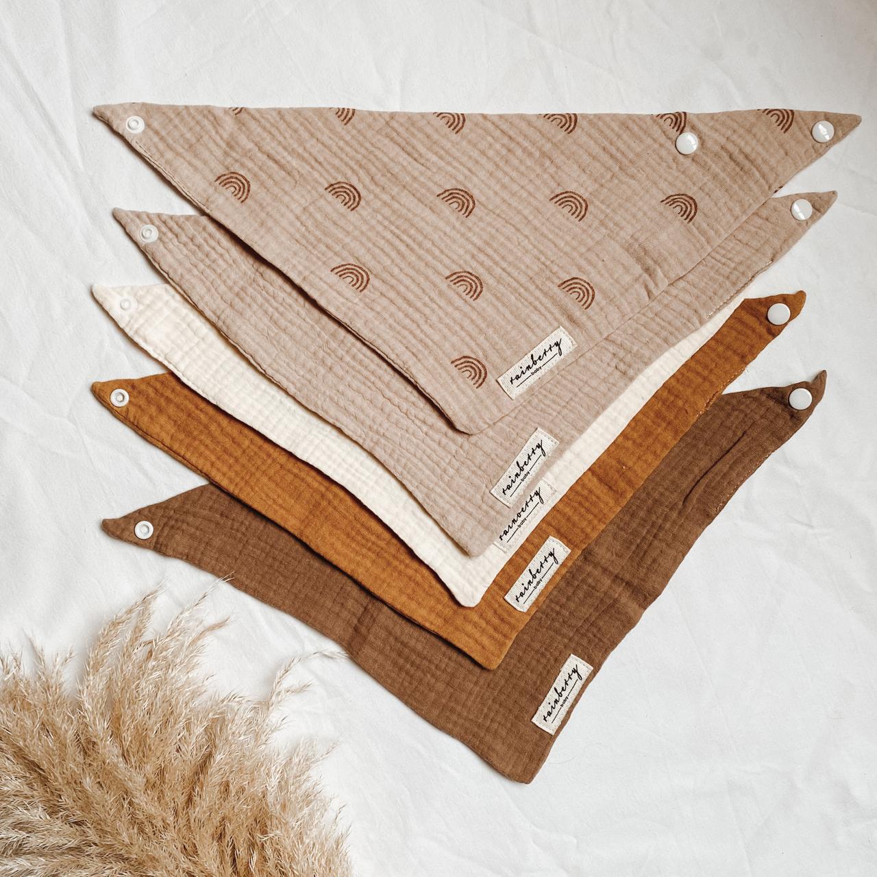 Neutral Drool Bibs - Set of 5