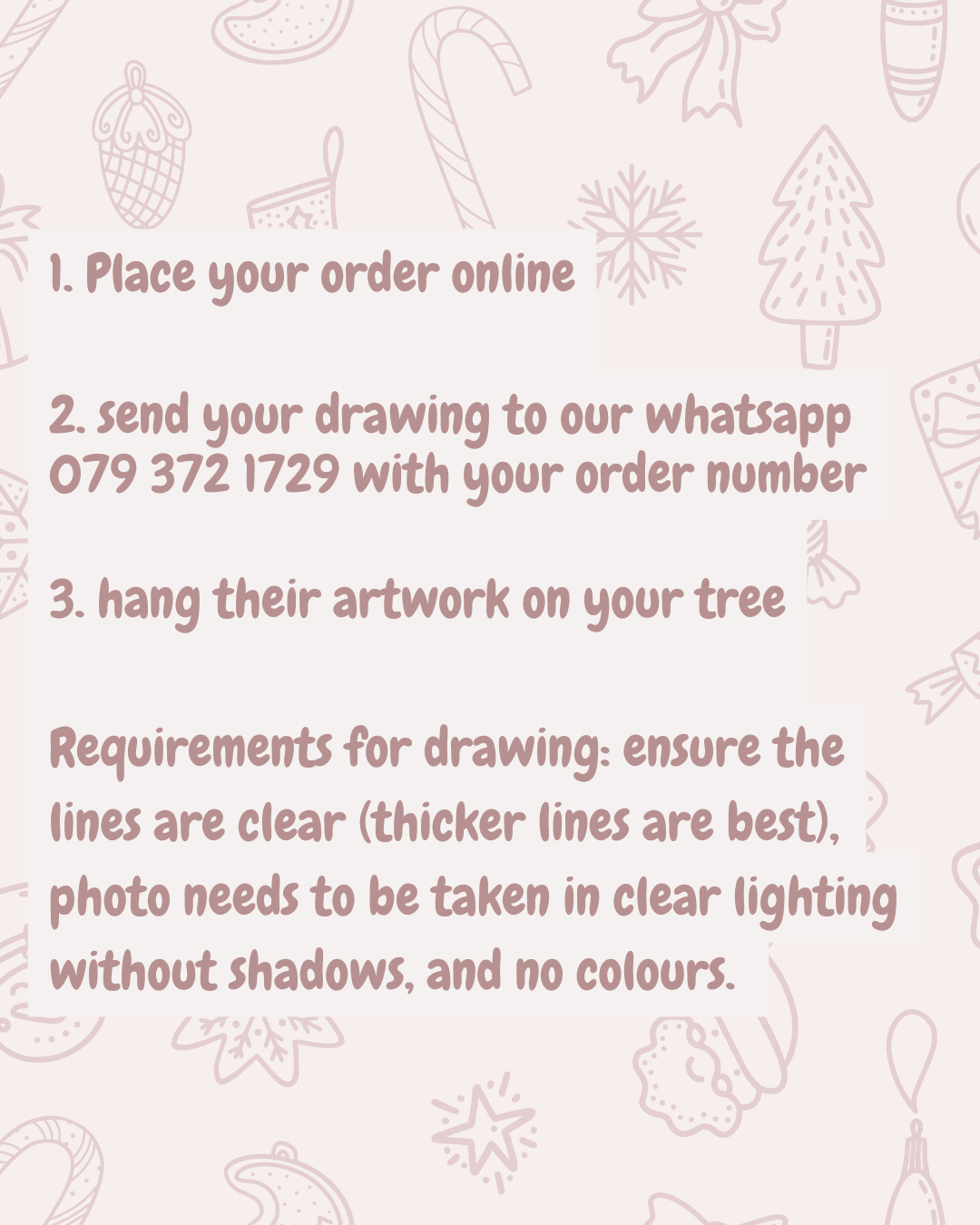 Personalised Drawing Ornament