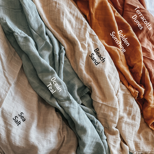 Bamboo Muslin Swaddle Blankets