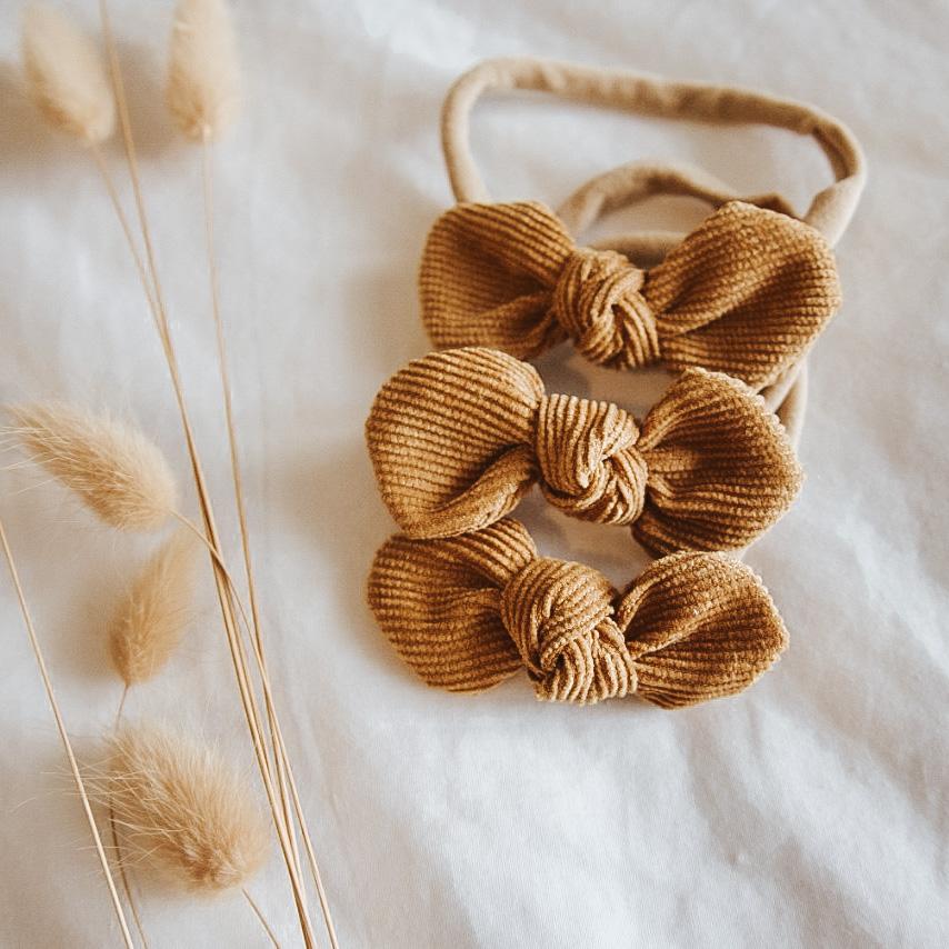 Corduroy Bow Headband