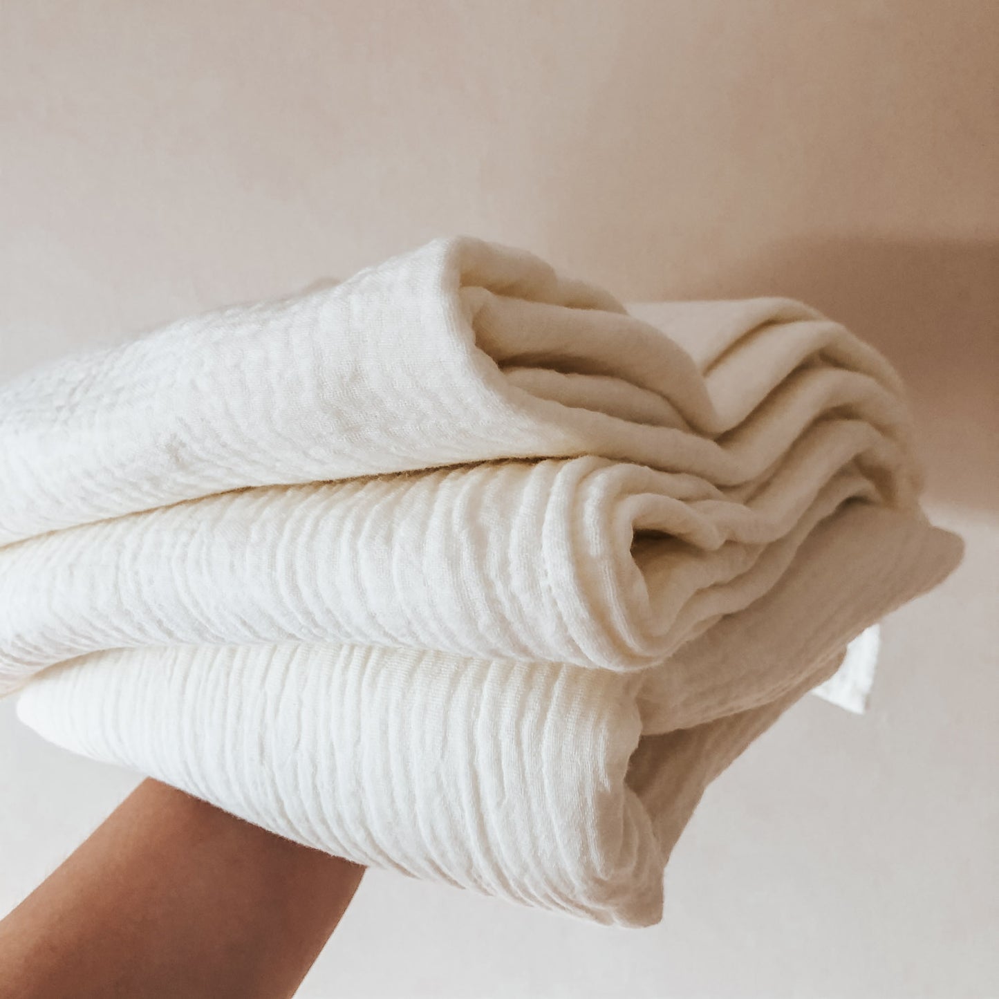 cotton swaddle blankets for babies. made from 100% cotton. fabric is a muslin cheesecloth. gender neutral baby blanket.