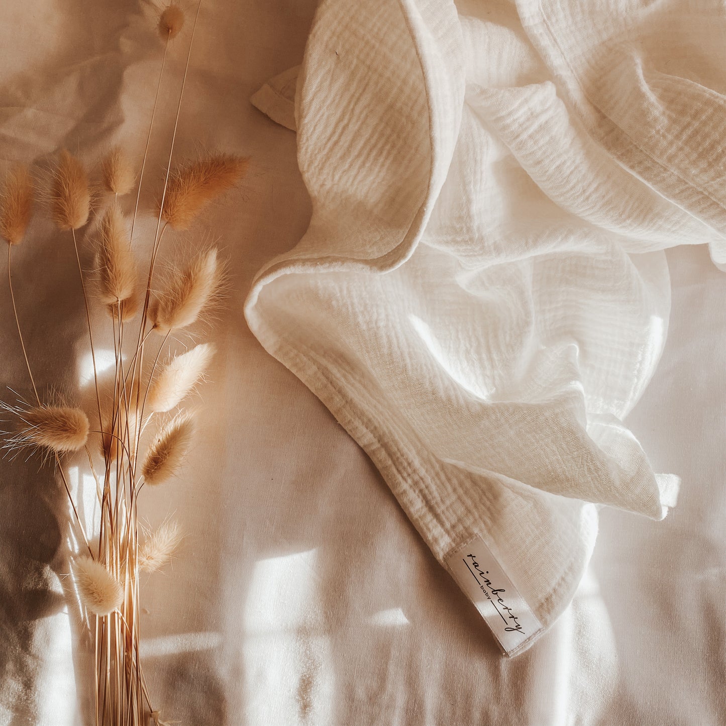 cotton swaddle blankets for babies. made from 100% cotton. fabric is a muslin cheesecloth. gender neutral baby blanket.