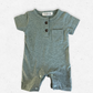 Marled Button Romper