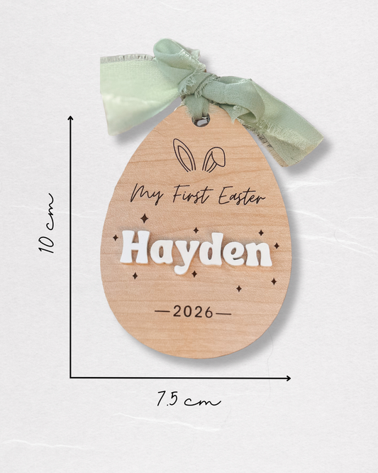 My First Easter Name Plaque