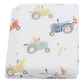 Illustrated Bamboo Muslin Swaddle Blankets