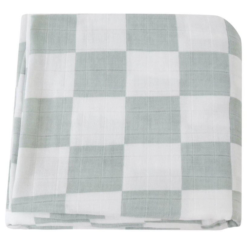 Illustrated Bamboo Muslin Swaddle Blankets