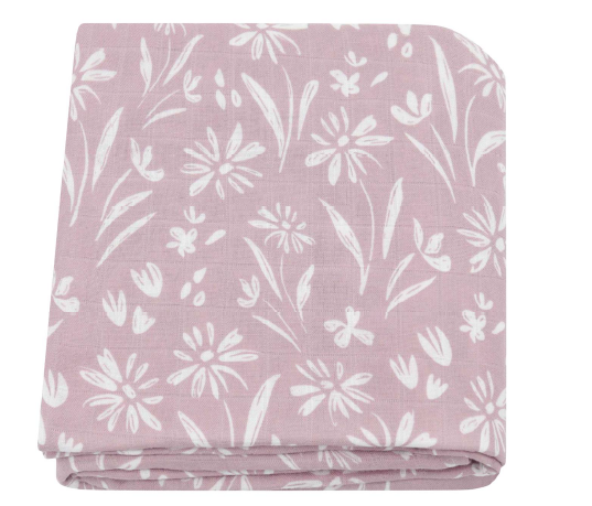Illustrated Bamboo Muslin Swaddle Blankets