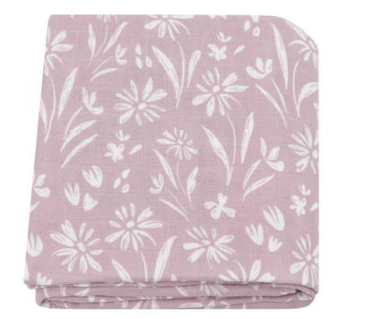 Illustrated Bamboo Muslin Swaddle Blankets