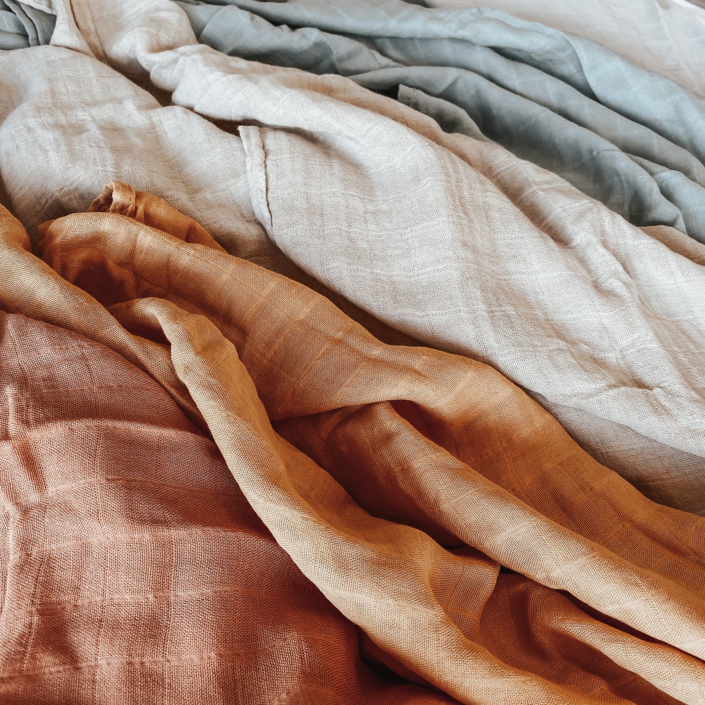 Bamboo Muslin Swaddle Blankets